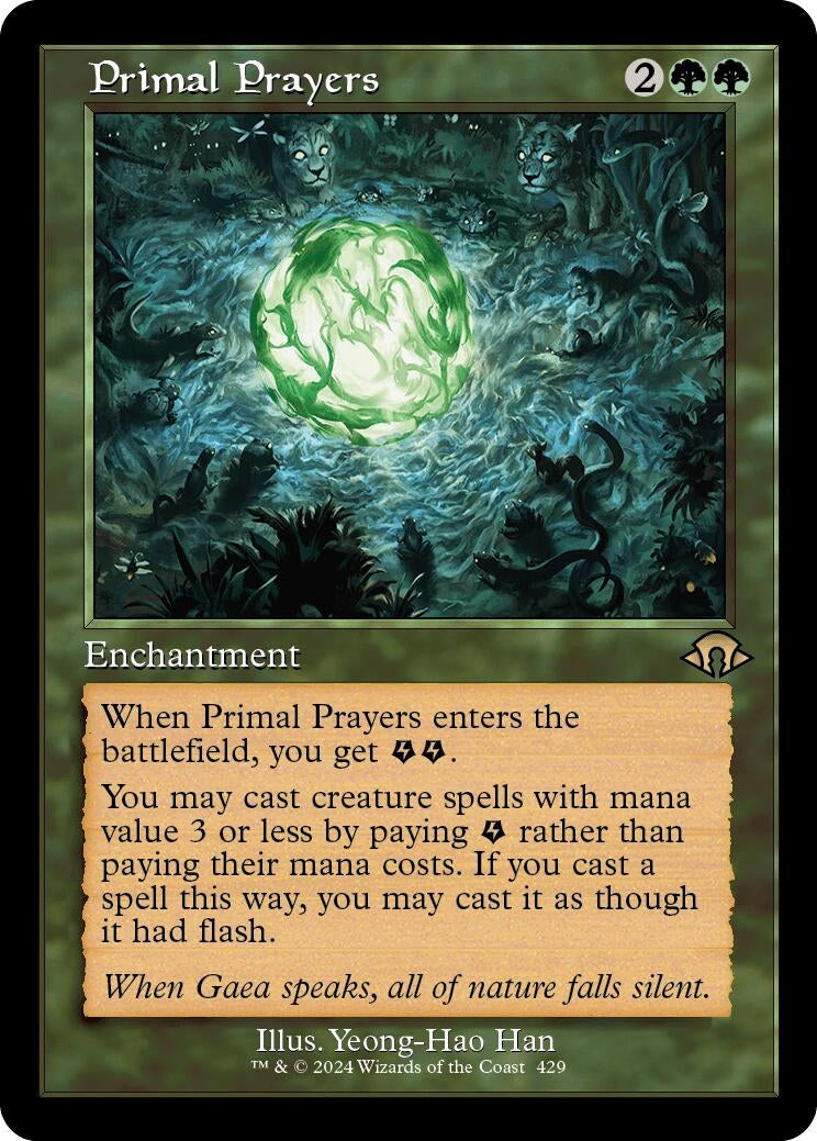 Image for Primal Prayers (Retro Frame) (Modern Horizons 3) (429) - Magic: The Gathering