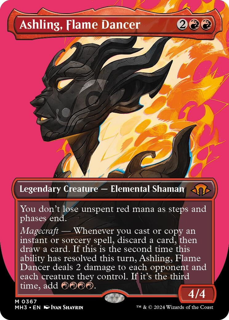 Image for Ashling, Flame Dancer (Borderless) (Modern Horizons 3) (367) - Magic: The Gathering