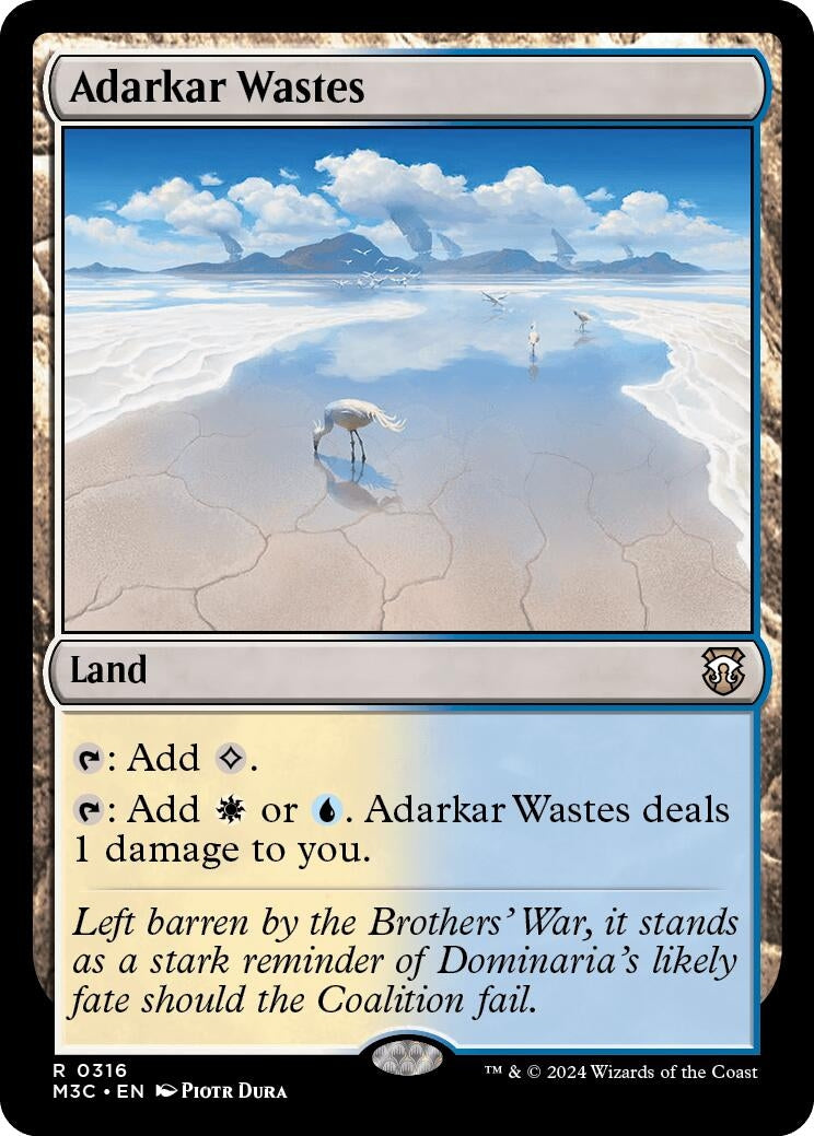 Image for Adarkar Wastes (Commander: Modern Horizons 3) (316) - Magic: The Gathering
