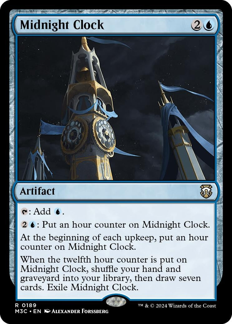 Image for Midnight Clock (Commander: Modern Horizons 3) (189) - Magic: The Gathering