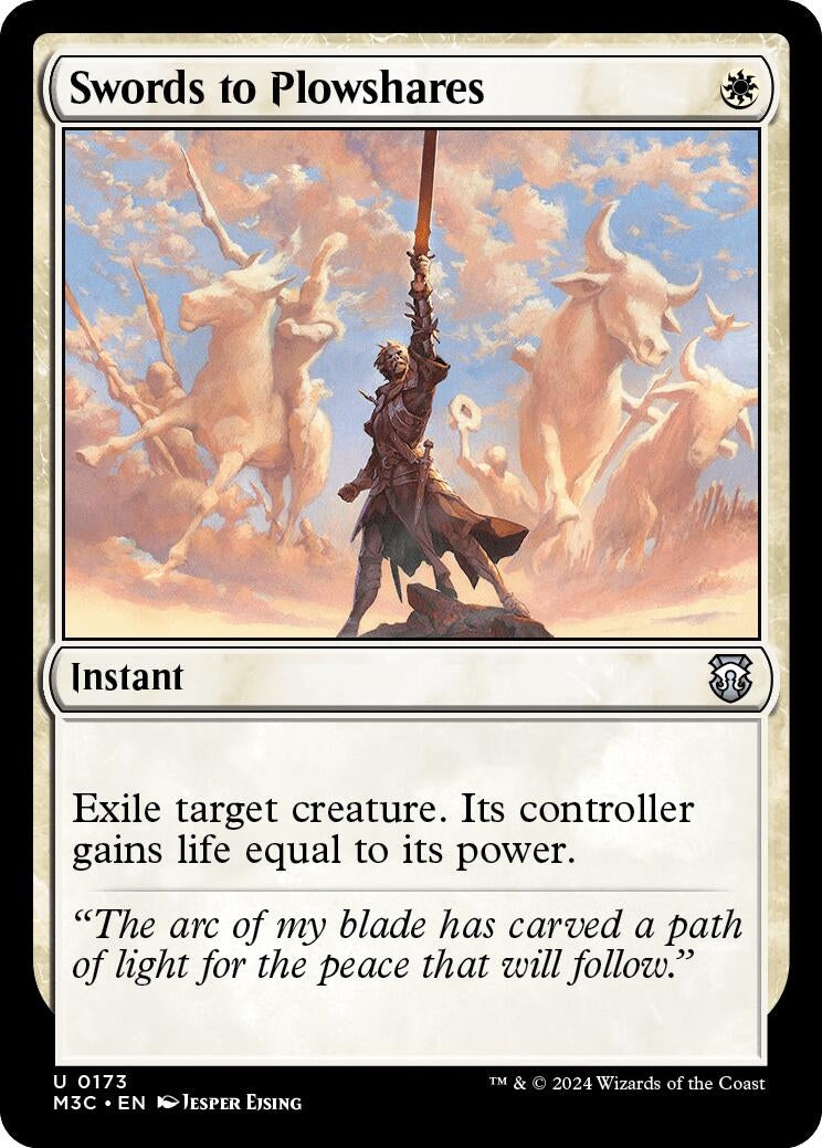 Image for Swords to Plowshares (Commander: Modern Horizons 3) (173) - Magic: The Gathering