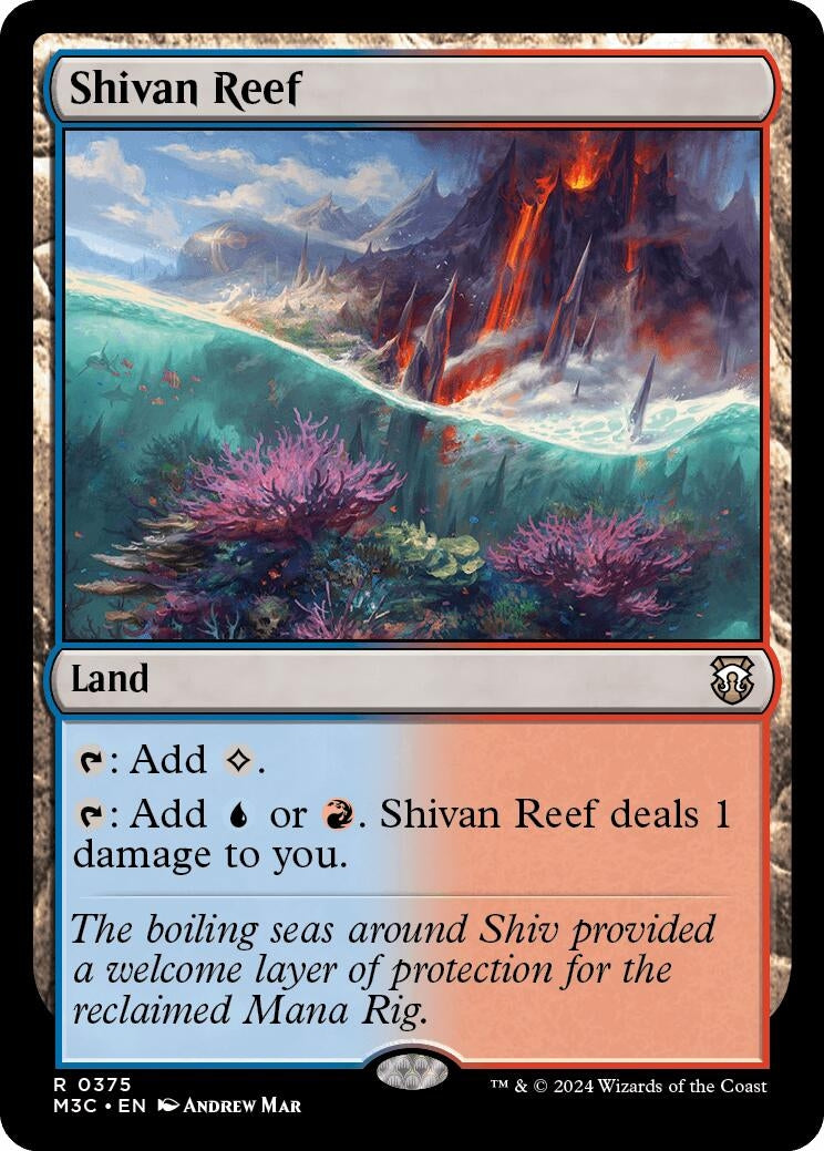 Image for Shivan Reef (Commander: Modern Horizons 3) (375) - Magic: The Gathering