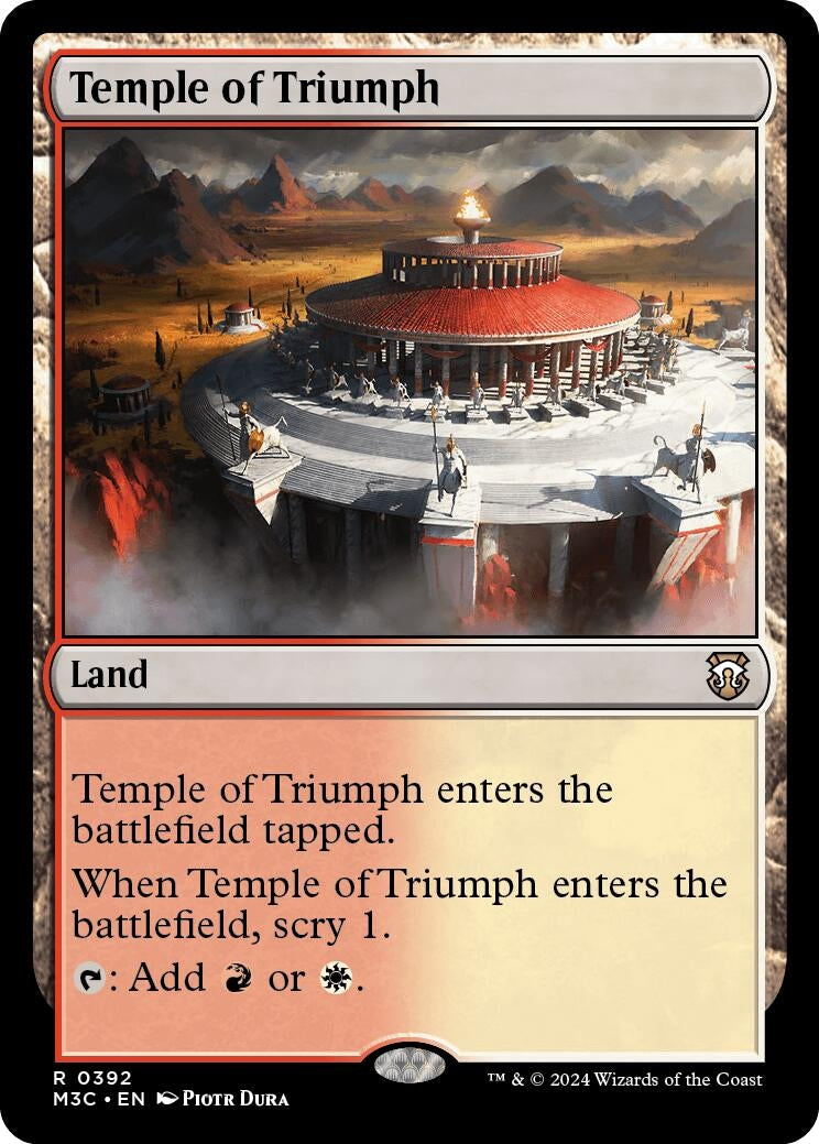 Image for Temple of Triumph (Commander: Modern Horizons 3) (392) - Magic: The Gathering