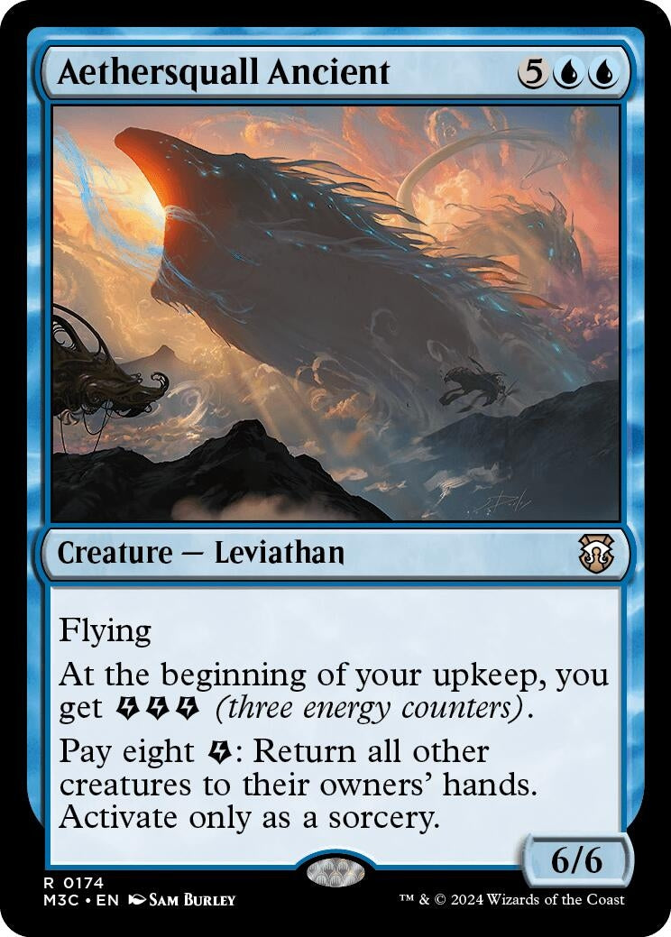 Image for Aethersquall Ancient (Commander: Modern Horizons 3) (174) - Magic: The Gathering