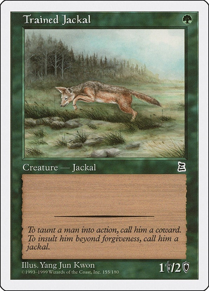 Image for Trained Jackal (Portal Three Kingdoms) (155) - Magic: The Gathering