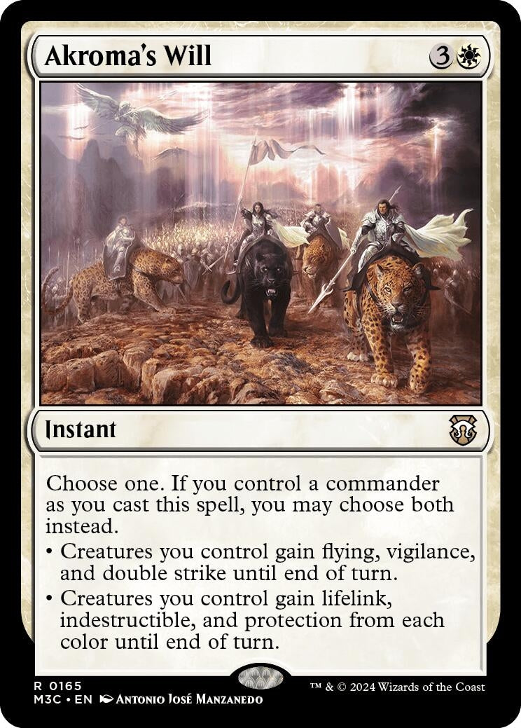 Image for Akroma's Will (Ripple Foil) (Commander: Modern Horizons 3) (165) - Magic: The Gathering