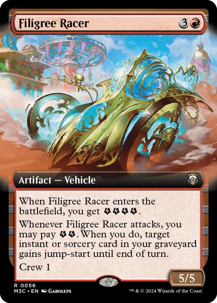 Image for Filigree Racer (Extended Art) (Ripple Foil) (Commander: Modern Horizons 3) (56) - Magic: The Gathering