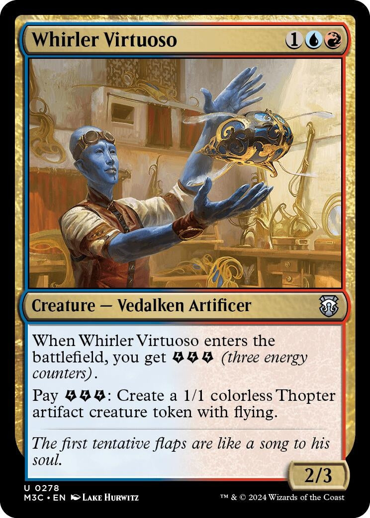 Image for Whirler Virtuoso (Ripple Foil) (Commander: Modern Horizons 3) (278) - Magic: The Gathering
