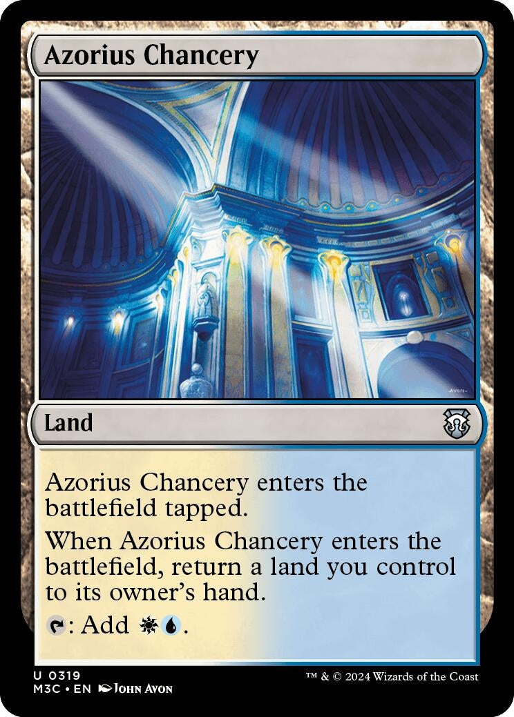 Image for Azorius Chancery (Ripple Foil) (Commander: Modern Horizons 3) (319) - Magic: The Gathering