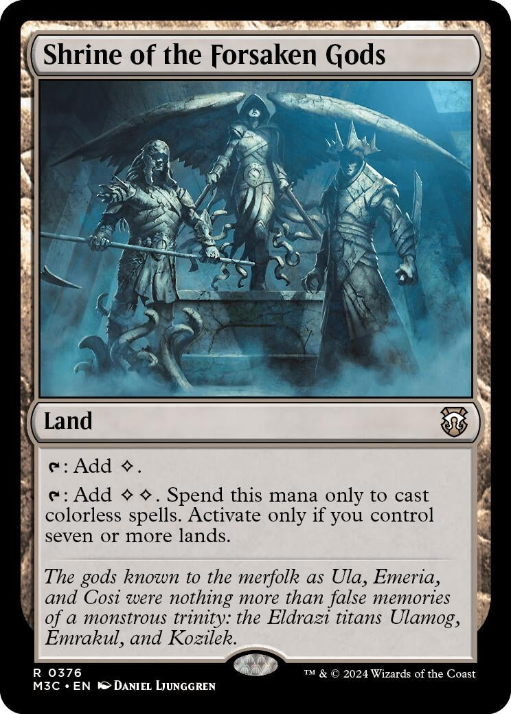 Image for Shrine of the Forsaken Gods (Commander: Modern Horizons 3) (376) - Magic: The Gathering