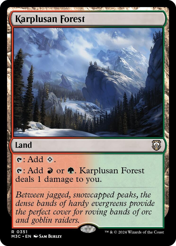 Image for Karplusan Forest (Commander: Modern Horizons 3) (351) - Magic: The Gathering