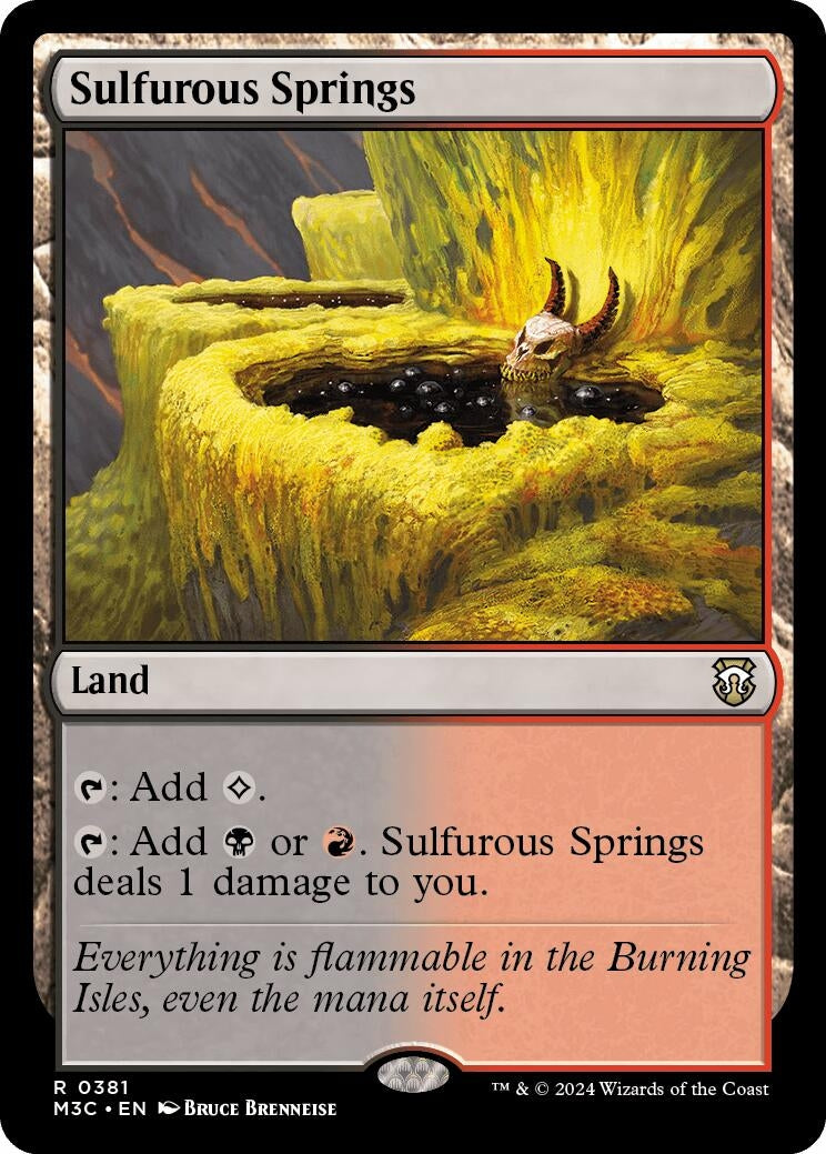 Image for Sulfurous Springs (Commander: Modern Horizons 3) (381) - Magic: The Gathering