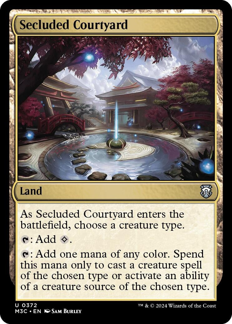 Image for Secluded Courtyard (Commander: Modern Horizons 3) (372) - Magic: The Gathering