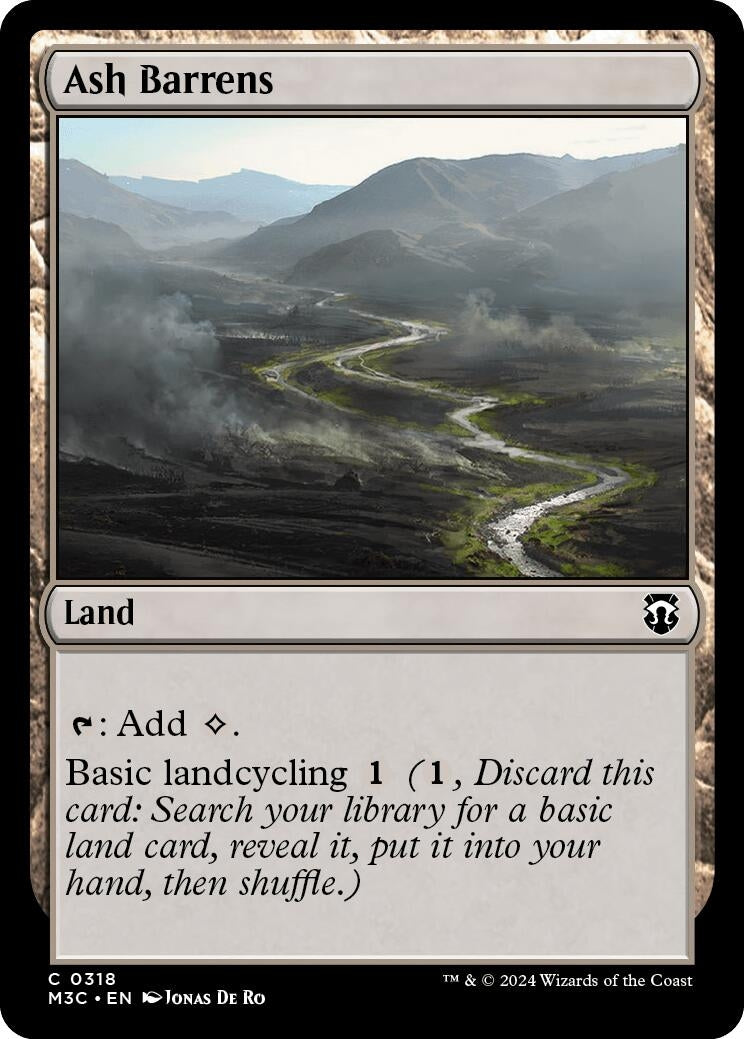 Image for Ash Barrens (Commander: Modern Horizons 3) (318) - Magic: The Gathering