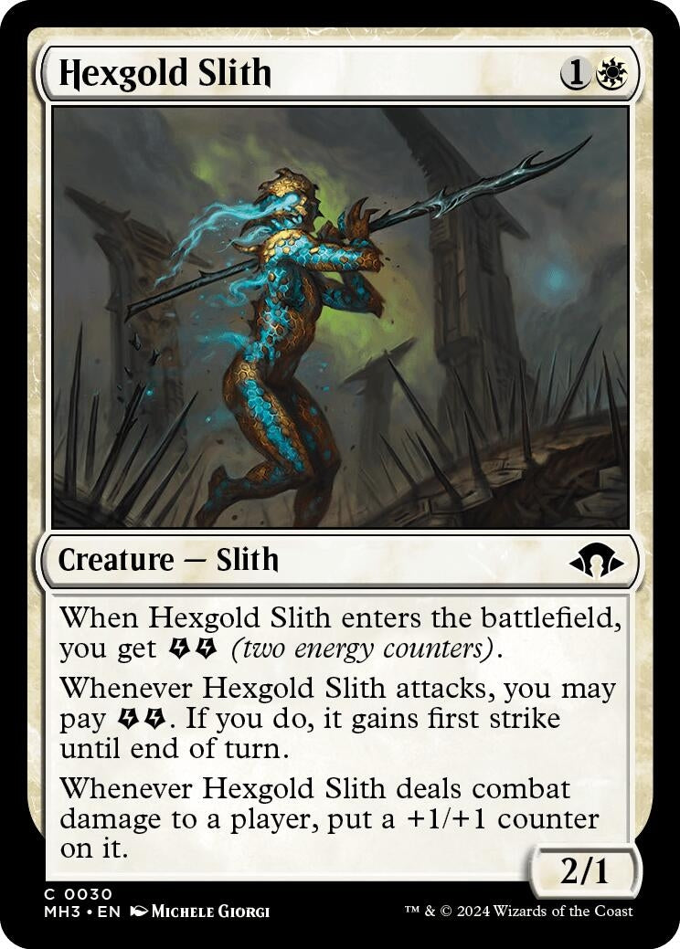 Image for Hexgold Slith (Modern Horizons 3) (30) - Magic: The Gathering