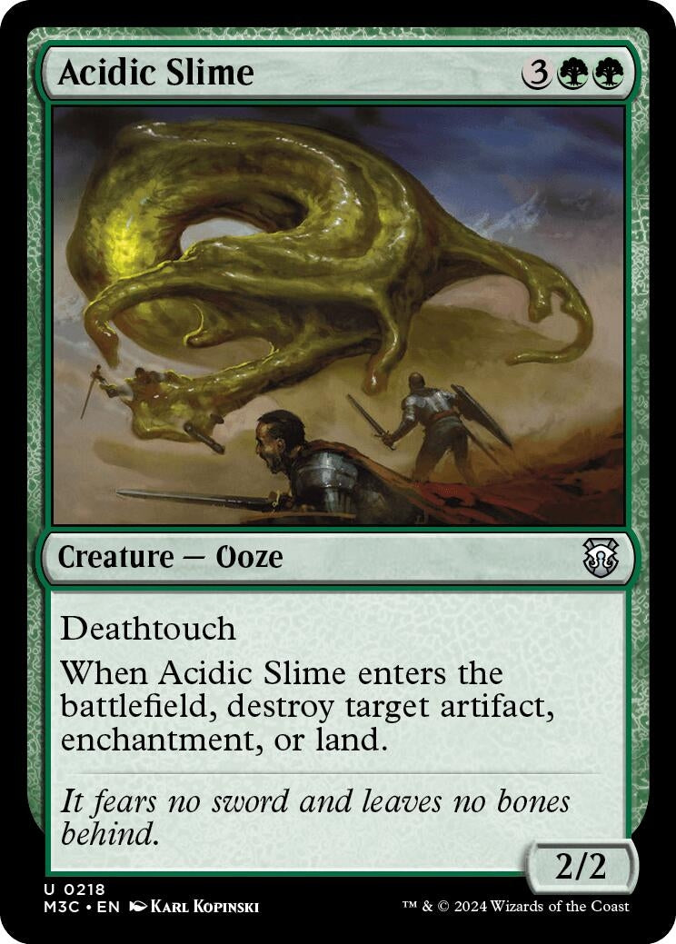 Image for Acidic Slime (Commander: Modern Horizons 3) (218) - Magic: The Gathering