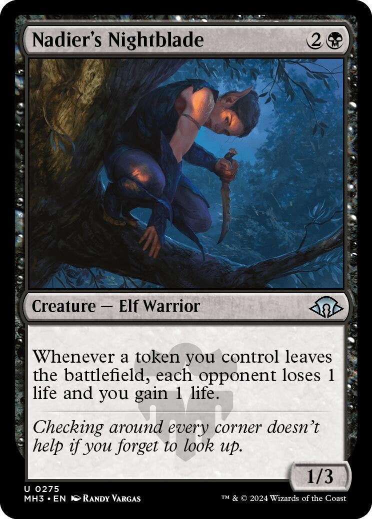 Image for Nadier's Nightblade (Modern Horizons 3) (275) - Magic: The Gathering