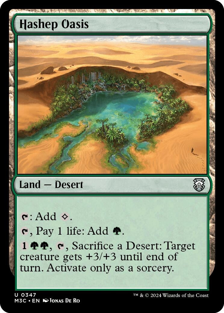 Image for Hashep Oasis (Commander: Modern Horizons 3) (347) - Magic: The Gathering