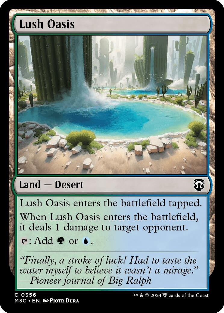 Image for Lush Oasis (Commander: Modern Horizons 3) (356) - Magic: The Gathering