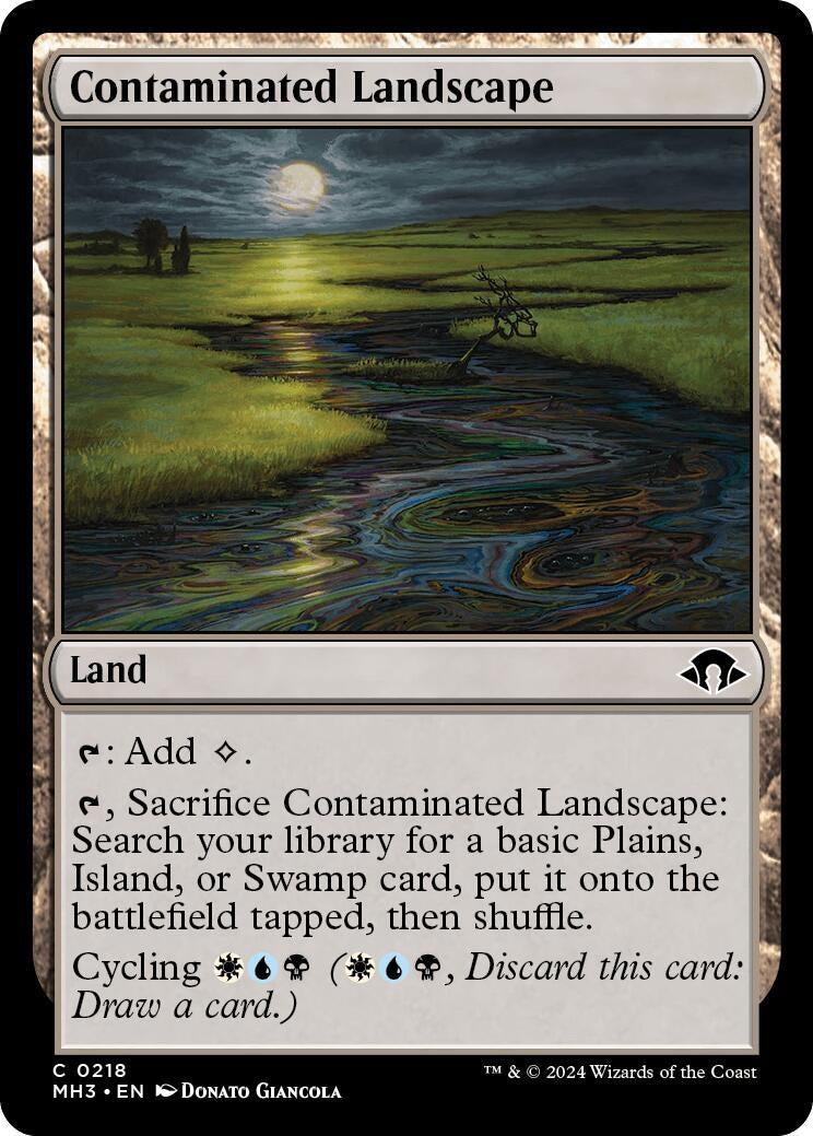 Image for Contaminated Landscape (Modern Horizons 3) (218) - Magic: The Gathering