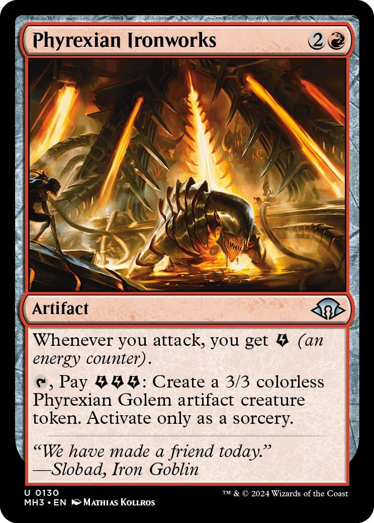Image for Phyrexian Ironworks (Modern Horizons 3) (130) - Magic: The Gathering