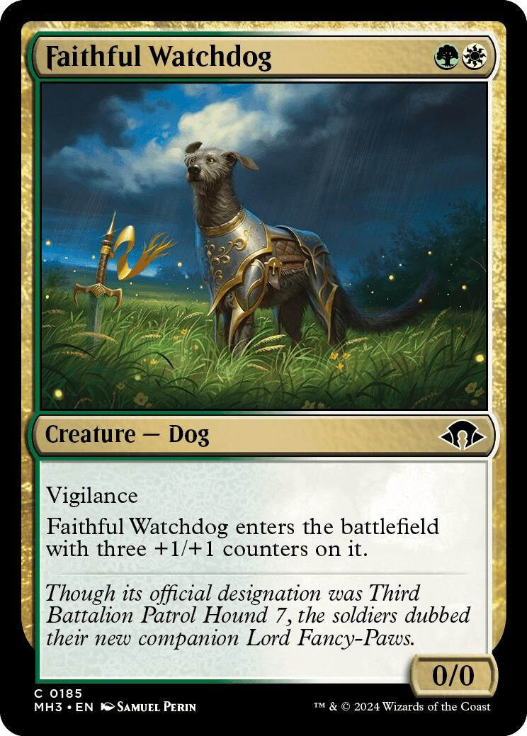 Image for Faithful Watchdog (Modern Horizons 3) (185) - Magic: The Gathering