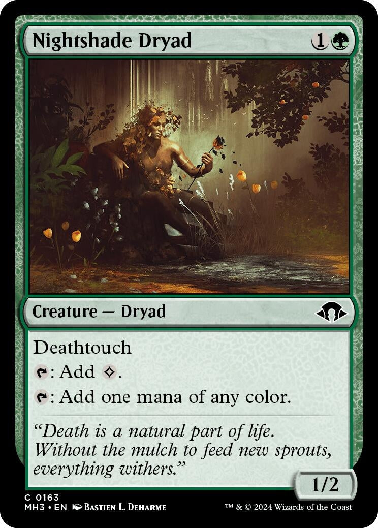 Image for Nightshade Dryad (Modern Horizons 3) (163) - Magic: The Gathering