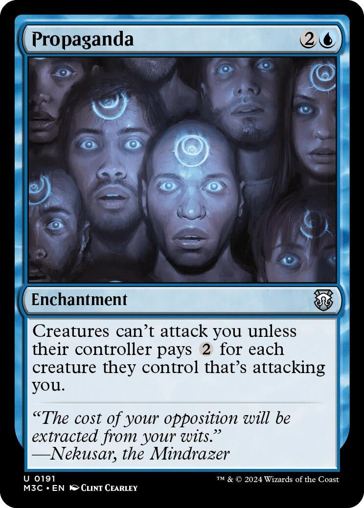 Image for Propaganda (Ripple Foil) (Commander: Modern Horizons 3) (191) - Magic: The Gathering