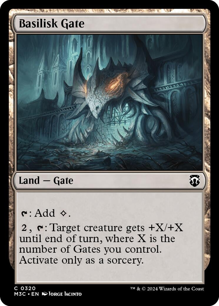 Image for Basilisk Gate (Ripple Foil) (Commander: Modern Horizons 3) (320) - Magic: The Gathering