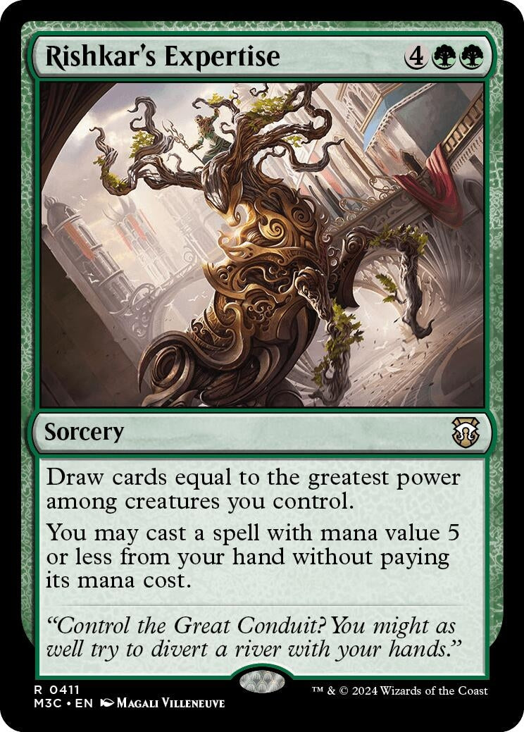 Image for Rishkar's Expertise (Ripple Foil) (Commander: Modern Horizons 3) (411) - Magic: The Gathering
