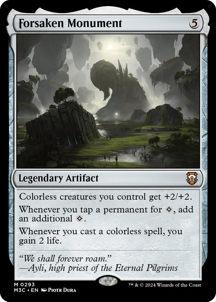 Image for Forsaken Monument (Ripple Foil) (Commander: Modern Horizons 3) (293) - Magic: The Gathering