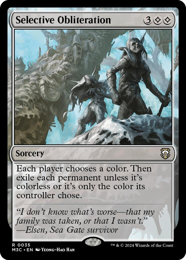 Image for Selective Obliteration (Ripple Foil) (Commander: Modern Horizons 3) (35) - Magic: The Gathering