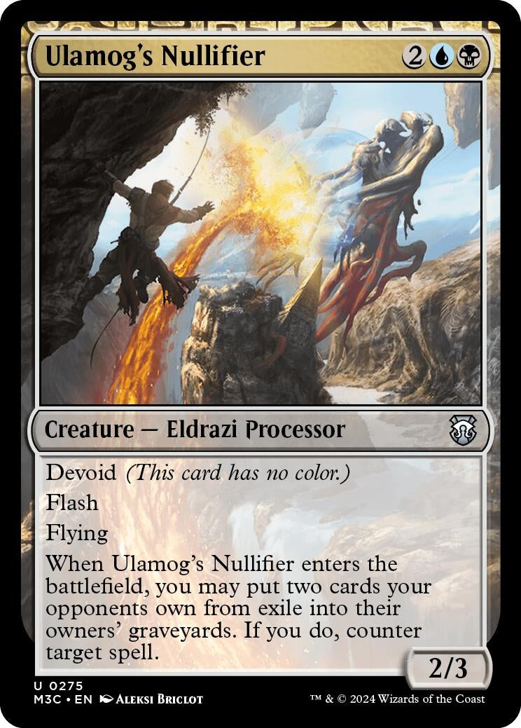 Image for Ulamog's Nullifier (Ripple Foil) (Commander: Modern Horizons 3) (275) - Magic: The Gathering