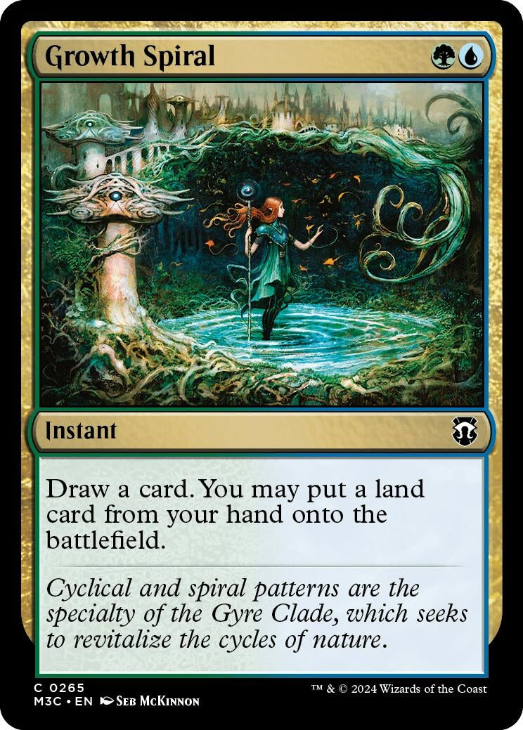 Image for Growth Spiral (Ripple Foil) (Commander: Modern Horizons 3) (265) - Magic: The Gathering