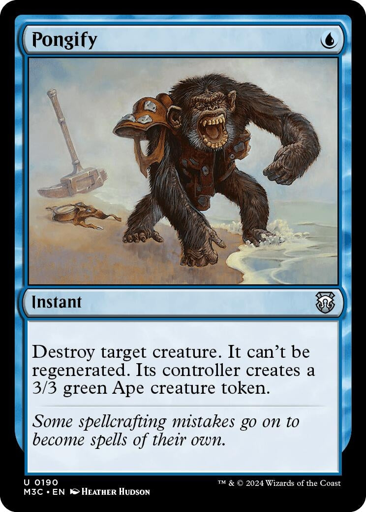 Image for Pongify (Ripple Foil) (Commander: Modern Horizons 3) (190) - Magic: The Gathering