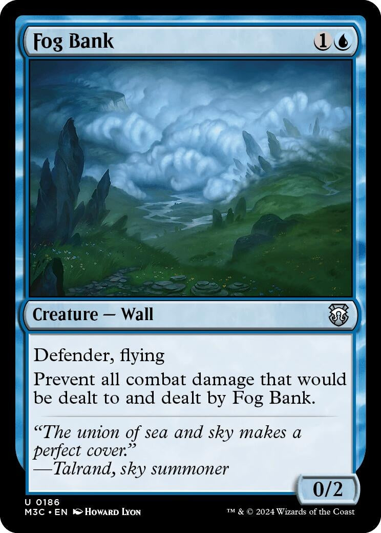 Image for Fog Bank (Ripple Foil) (Commander: Modern Horizons 3) (186) - Magic: The Gathering