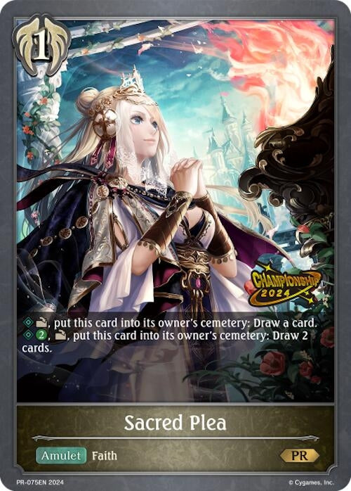 Image for Sacred Plea (Shadowverse: Evolve Promo Cards) (PR-075EN) - Shadowverse: Evolve