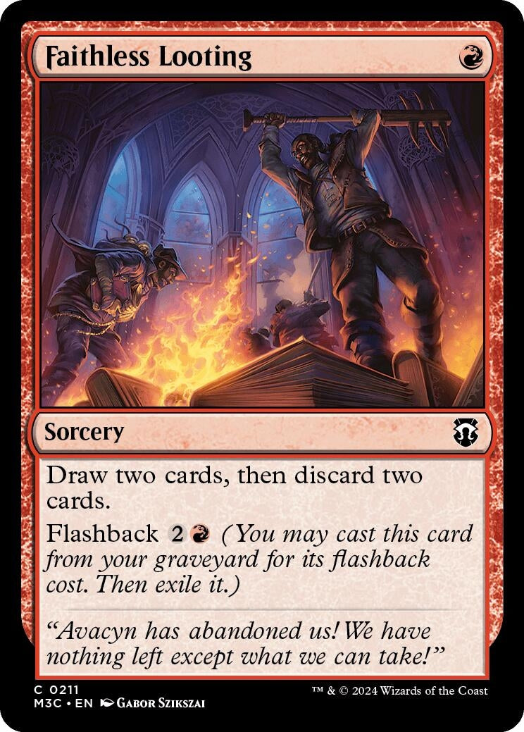 Image for Faithless Looting (Commander: Modern Horizons 3) (211) - Magic: The Gathering