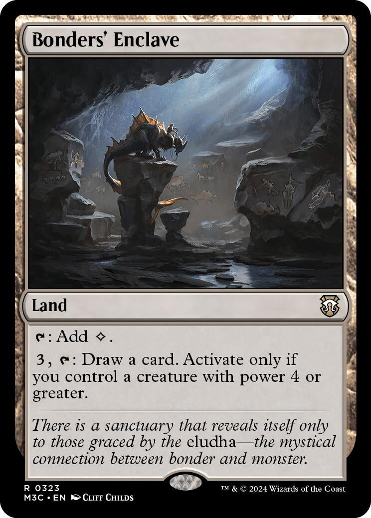 Image for Bonders' Enclave (Ripple Foil) (Commander: Modern Horizons 3) (323) - Magic: The Gathering