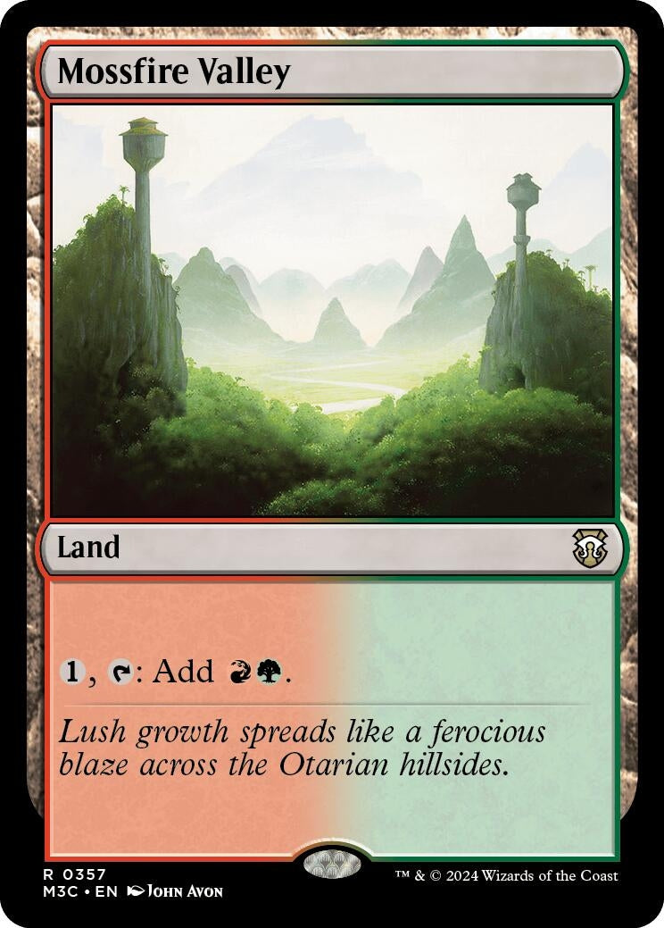 Image for Mossfire Valley (Commander: Modern Horizons 3) (357) - Magic: The Gathering