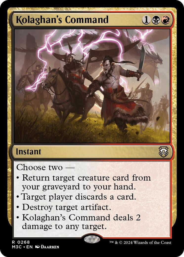 Image for Kolaghan's Command (Commander: Modern Horizons 3) (268) - Magic: The Gathering