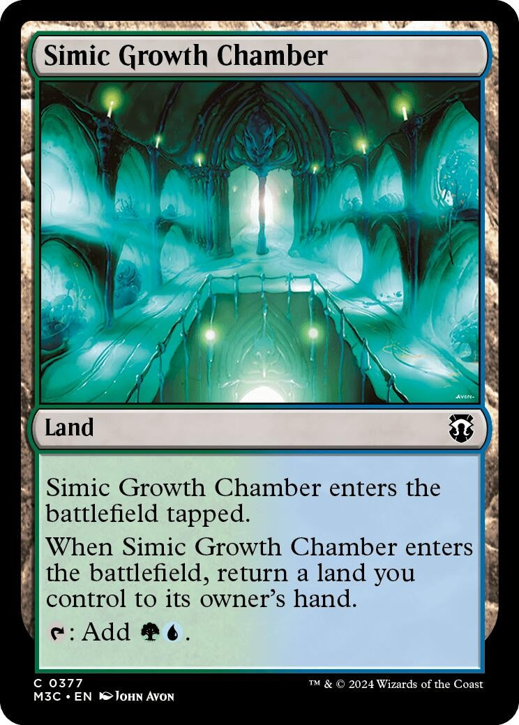 Image for Simic Growth Chamber (Ripple Foil) (Commander: Modern Horizons 3) (377) - Magic: The Gathering