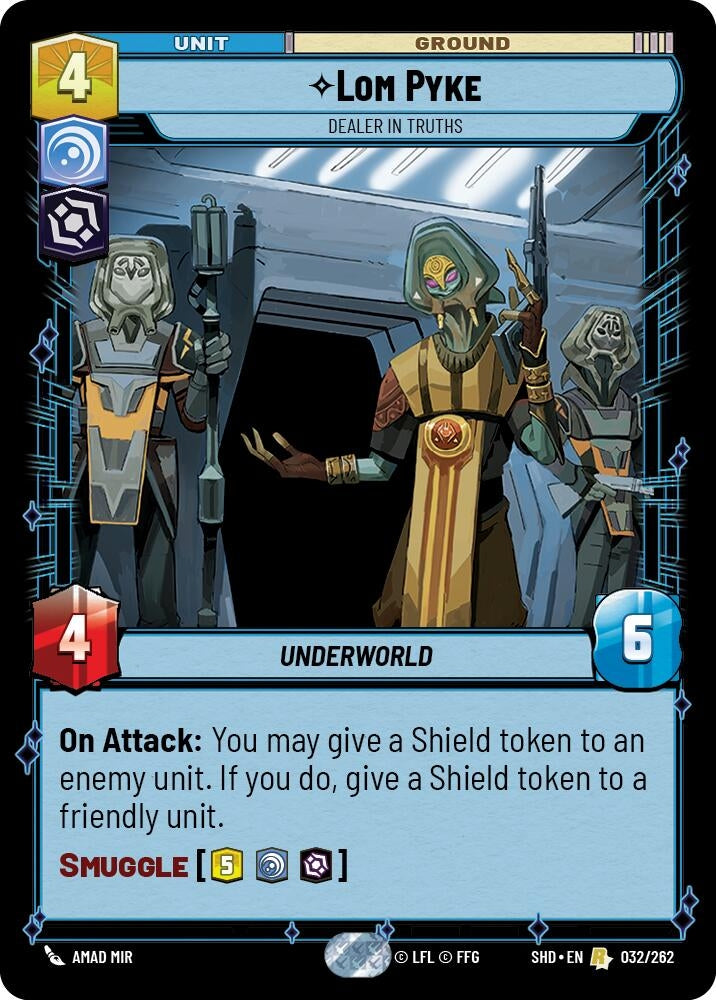 Image for Lom Pyke - Dealer in Truths (Shadows of the Galaxy) (032/262) - Star Wars: Unlimited