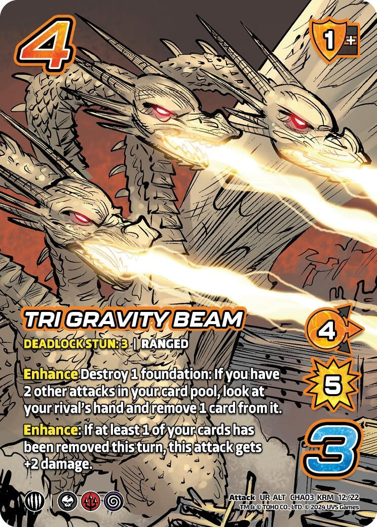 Image for Tri Gravity Beam (Alternate Art) (Challenger Series: Godzilla) (CHA03-KRM 12/22) - UniVersus
