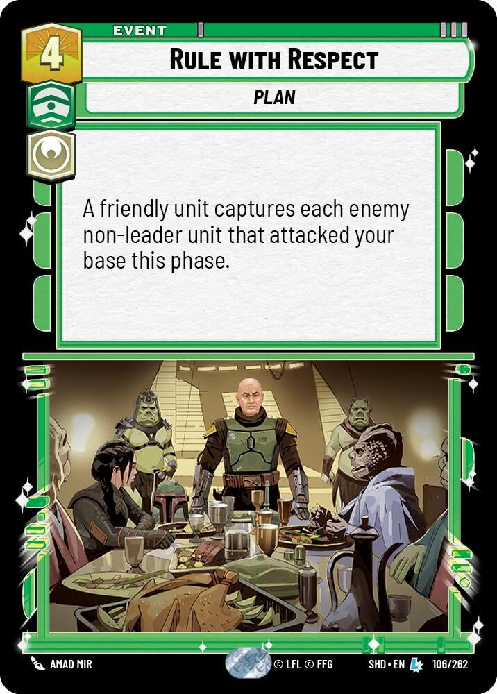 Image for Rule with Respect (Shadows of the Galaxy) (106/262) - Star Wars: Unlimited