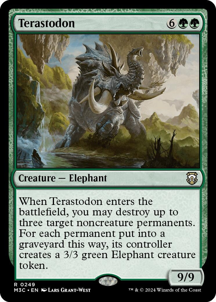 Image for Terastodon (Ripple Foil) (Commander: Modern Horizons 3) (249) - Magic: The Gathering