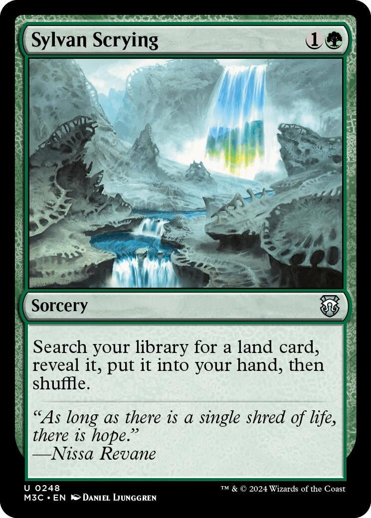 Image for Sylvan Scrying (Ripple Foil) (Commander: Modern Horizons 3) (248) - Magic: The Gathering