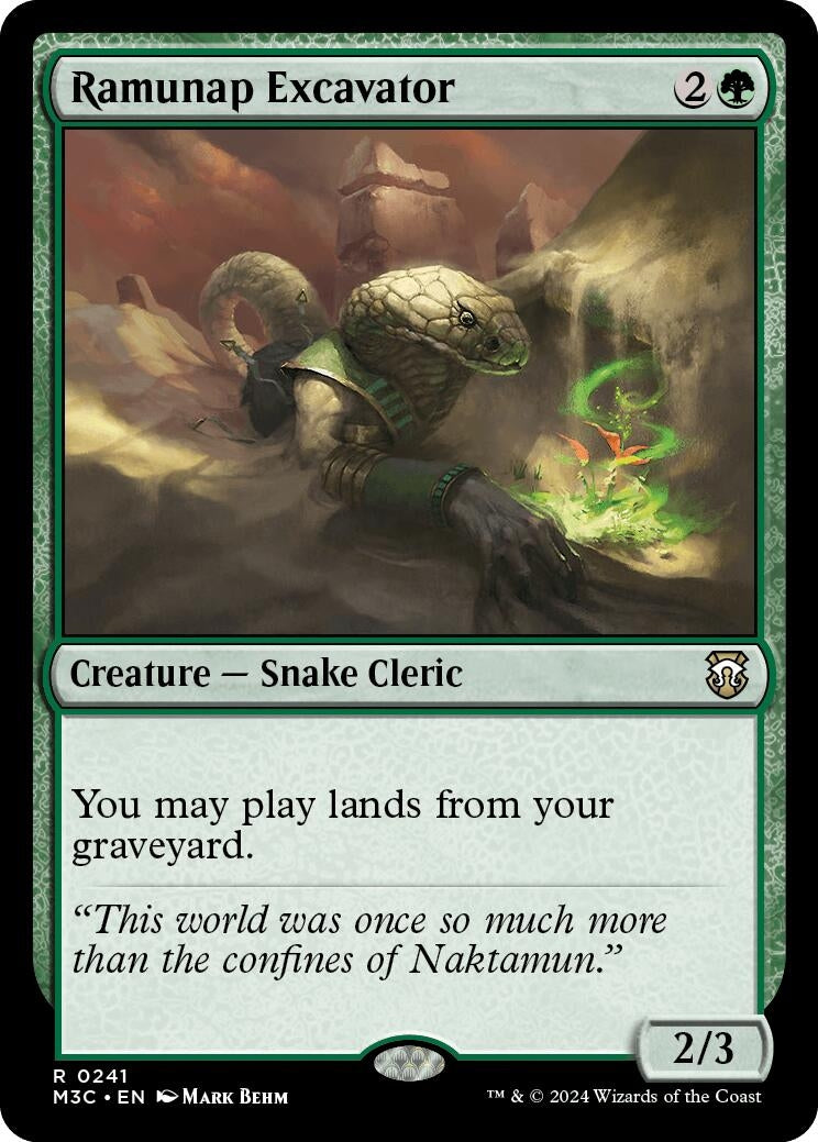 Image for Ramunap Excavator (Ripple Foil) (Commander: Modern Horizons 3) (241) - Magic: The Gathering