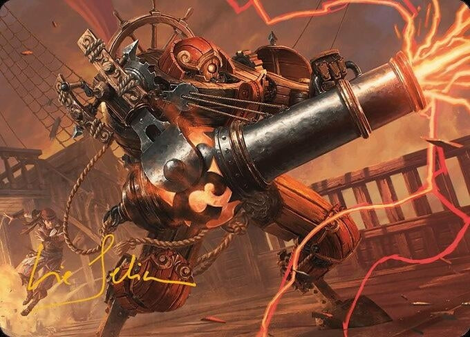 Image for Blaster Hulk Art Card (Gold-Stamped Signature) (Art Series: Modern Horizons 3) (31) - Magic: The Gathering
