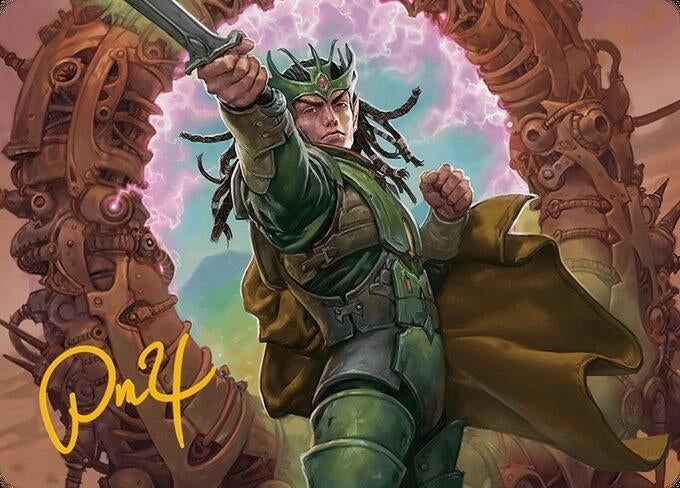 Image for Eladamri, Korvecdal Art Card (Gold-Stamped Signature) (Art Series: Modern Horizons 3) (9) - Magic: The Gathering